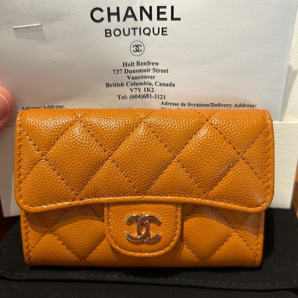 Chanel Classic Cardholder - Brown/Pumpkin Spice with Light Gold Hardware - Picture 6 of 6